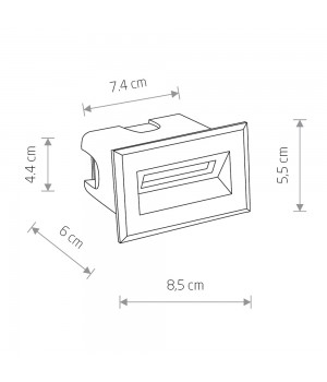 Встраиваемый светильник Nowodvorski Bay Led 8164-foto4