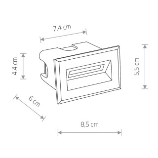 Встраиваемый светильник Nowodvorski Bay Led 8164-foto4
