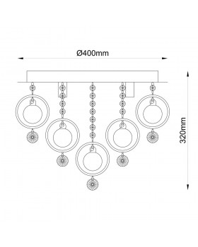 Потолочная люстра Zumaline GRESSA 19031-M-foto2