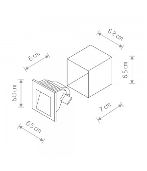 Уличный встраиваемый светодиодный светильник Nowodvorski Step Led 6907-foto2