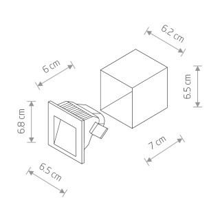 Уличный встраиваемый светодиодный светильник Nowodvorski Step Led 6907-foto2
