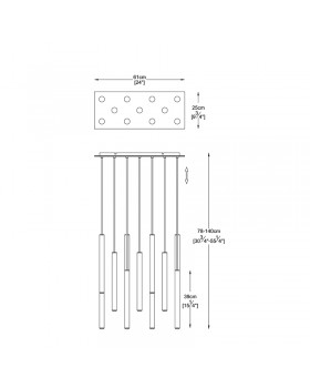Подвесной светодиодный светильник Zumaline LOYA P0461-11A-B5SC-foto3