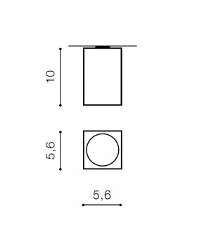 Накладной светильник Azzardo Mini Square AZ1382-foto2