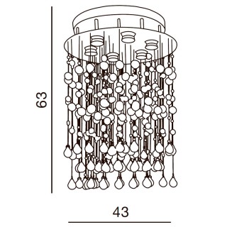Подвесная люстра Azzardo Comet AZ0269-foto3