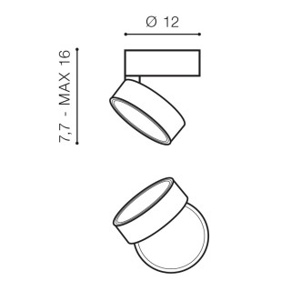 Накладной светильник Azzardo Mona AZ4545-foto4