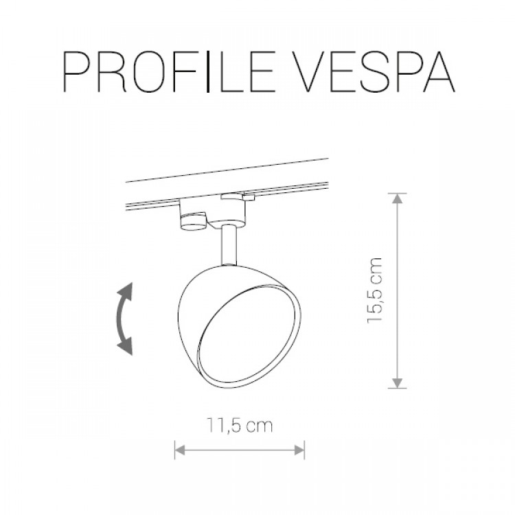 Трековый светильник Nowodvorski Profile Vespa 9323