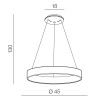 Подвесная люстра Azzardo Silvam 45 Pendant AZ3344