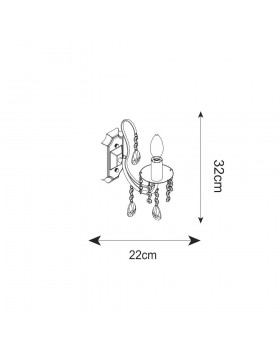 Настенный светильник Zumaline ALBI P17194-1W-foto2