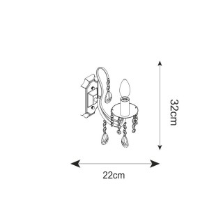 Настенный светильник Zumaline ALBI P17194-1W-foto2