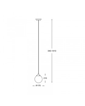 Подвесной светильник Zumaline RIANO P0454-01D-F7AA-foto2