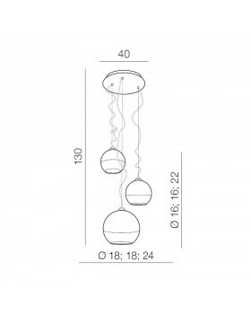 Подвесная люстра Azzardo Silver ball 3 AZ4750-foto2