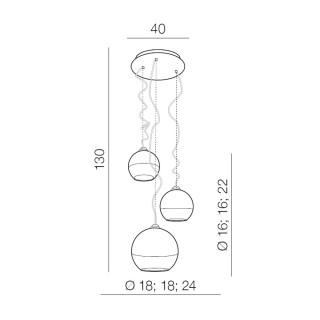 Подвесная люстра Azzardo Silver ball 3 AZ4750-foto2