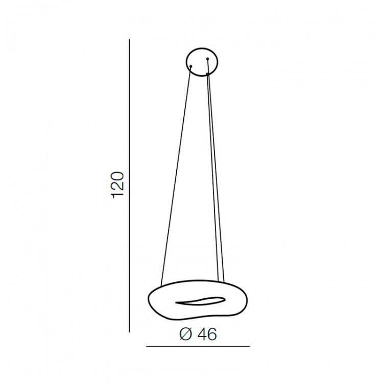 Подвесной светильник Azzardo Donut Pendant 46 CCT AZ2672