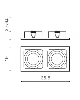 Встраиваемый светильник Azzardo Sisto 2 AZ0794-foto3