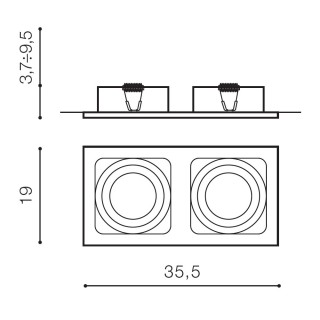 Встраиваемый светильник Azzardo Sisto 2 AZ0794-foto3