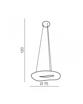 Подвесной светильник Azzardo Donut Pendant 75 CCT AZ2674-foto3