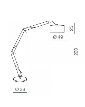Торшер Azzardo Bosse floor AZ1040-foto2
