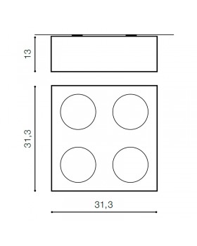 Накладной светильник Azzardo Paulo 4 230V AZ0968-foto2