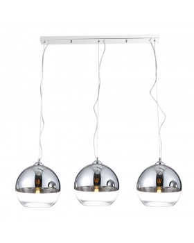 Подвесная люстра Azzardo Silver ball 3 line AZ4751