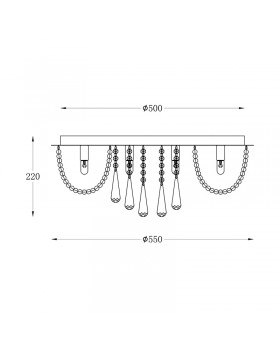 Потолочная люстра Zumaline SENSI 19157L-foto3
