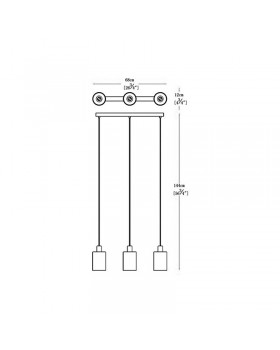 Подвесной светильник Zumaline PIOLI P0369-03A-B5GR-foto2