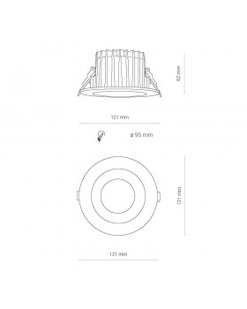 Встраиваемый светильник Nowodvorski Kea Led 8773-foto7