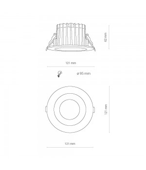 Встраиваемый светильник Nowodvorski Kea Led 8773-foto7