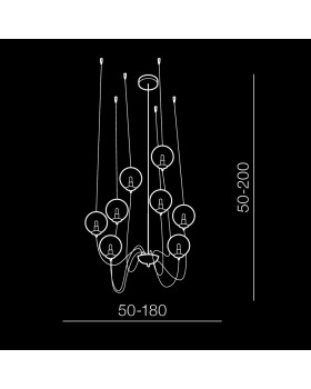 Подвесная люстра Azzardo Conflux 8 AZ2639-foto2