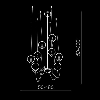 Подвесная люстра Azzardo Conflux 8 AZ2639-foto2