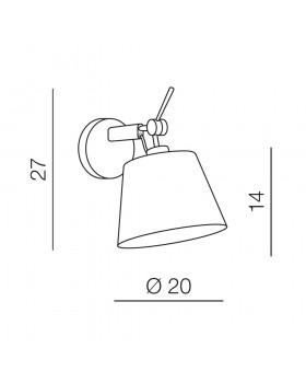 Настенный светильник Azzardo Zyta Wall XS AZ4185-foto2
