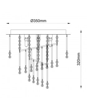 Потолочная люстра Zumaline TERRE 19154M-foto2