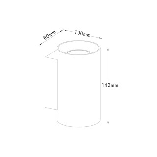 Настенный светильник Zumaline SANDY WL ROUND 92696-foto2