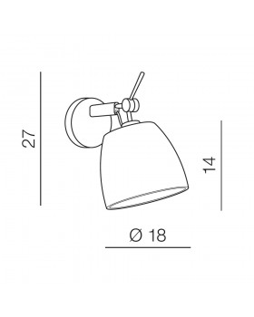 Настенный светильник Azzardo Zyta Wall XS AZ4792-foto2