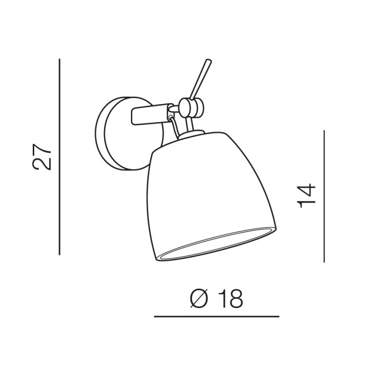 Настенный светильник Azzardo Zyta Wall XS AZ4186