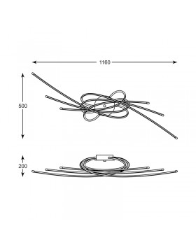 Потолочная люстра светодиодная Zumaline MERLO PL170826-6-foto2