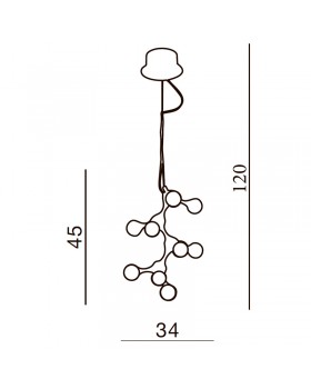 Подвесная люстра Azzardo Neurono AZ0109-foto2