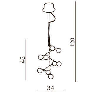 Подвесная люстра Azzardo Neurono AZ0109-foto2