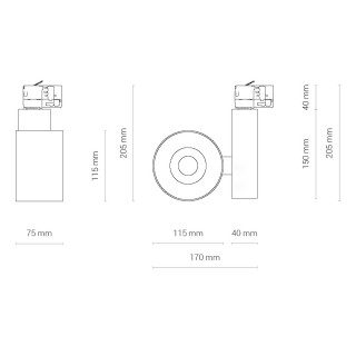 Трековый светильник Nowodvorski Nea Led 8746-foto8
