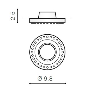 Встраиваемый светильник Azzardo Simon Round AZ1614-foto2