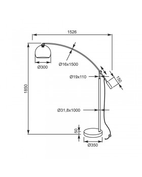 Торшер Zumaline MADISON TS-061121F-foto8