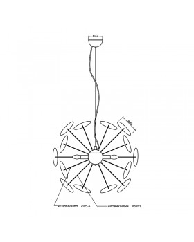 Подвесной светильник Zumaline DOTS TS-081111P-BK-foto3