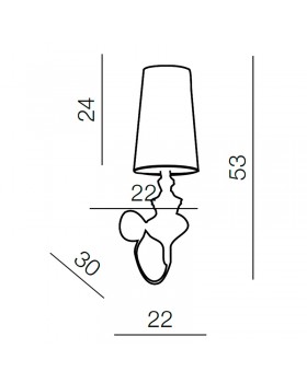 Настенный светильник Azzardo Baroco wall AZ0308-foto2