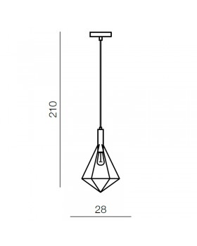 Подвесной светильник Azzardo Diamond 1 AZ2140-foto2
