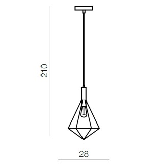 Подвесной светильник Azzardo Diamond 1 AZ2140-foto2