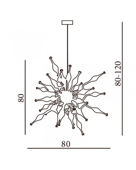 Подвесная люстра Azzardo Pipes AZ0040-foto2