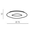 Потолочный светильник Azzardo Donut Top 75 CCT AZ2670