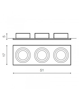 Встраиваемый светильник Azzardo Siro 3 AZ0773-foto2