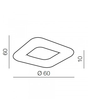 Потолочный светильник Azzardo Donut Sq Top 60 CCT AZ2665-foto4