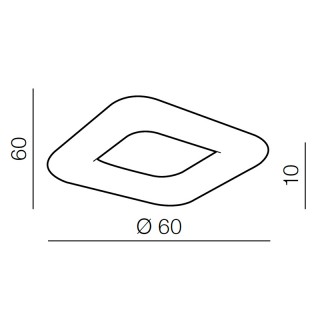 Потолочный светильник Azzardo Donut Sq Top 60 CCT AZ2665-foto4
