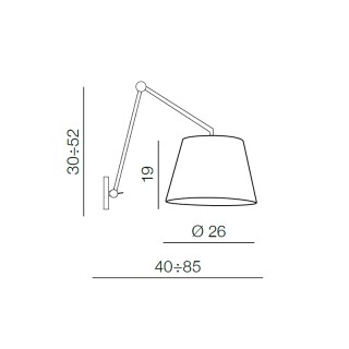 Основание настенного светильника Azzardo Adam AZ1843-foto3